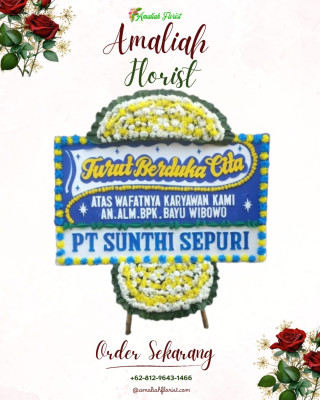 Papan Bunga Duka di Banjarbaru Utara