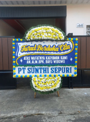 Papan Bunga Duka di Banjarbaru Utara
