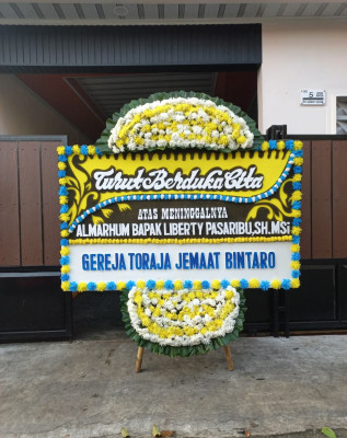Papan Bunga Duka di Banjarbaru Utara